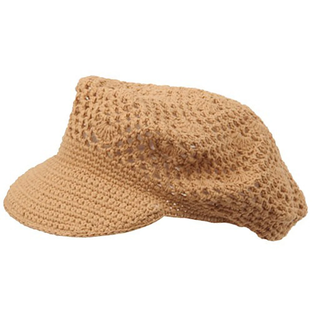 Crocheted Newsboy Hats(01)