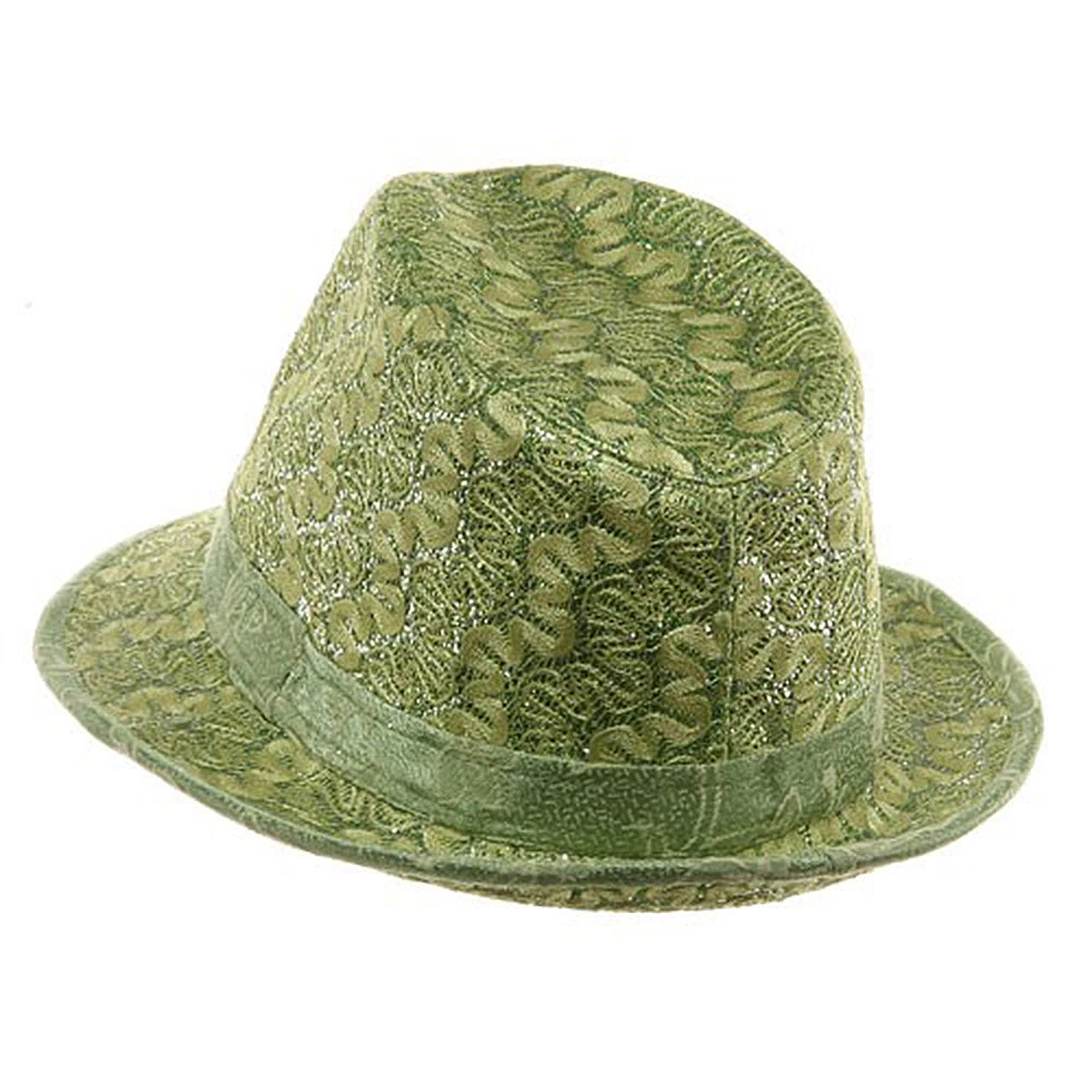 Polyester Lurex Fedora Hat - Image 7