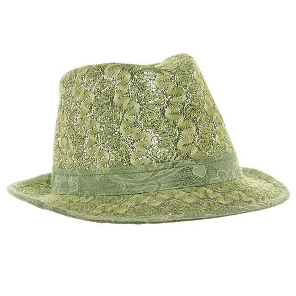 Polyester Lurex Fedora Hat - Image 9