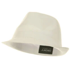 Basic Poly Woven Fedora Hats