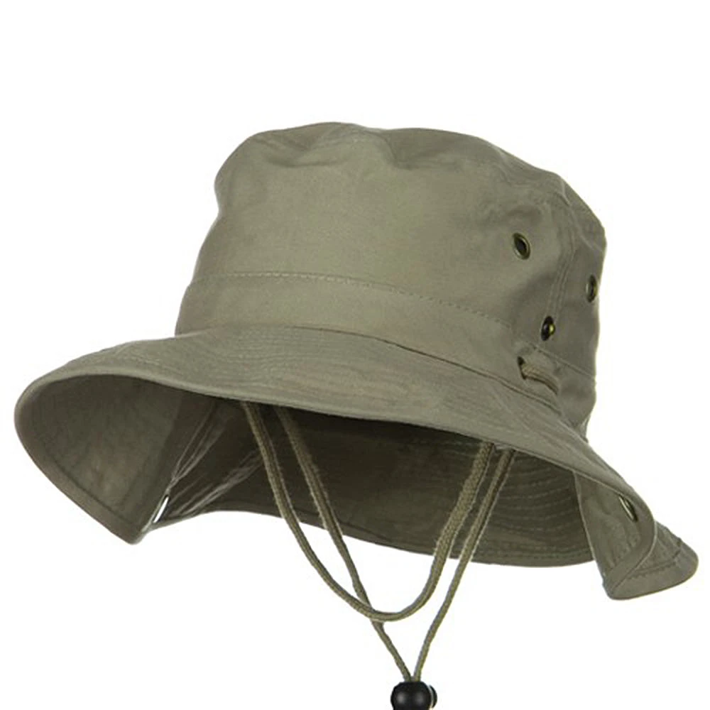 Youth Brushed Twill Aussi Bucket Hats
