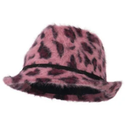 Angora Animal Print Fedora