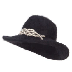 Angora Cowboy Hat With Decoration