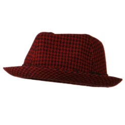 Boys Acrylic Blend Mini Herringbone Fedora