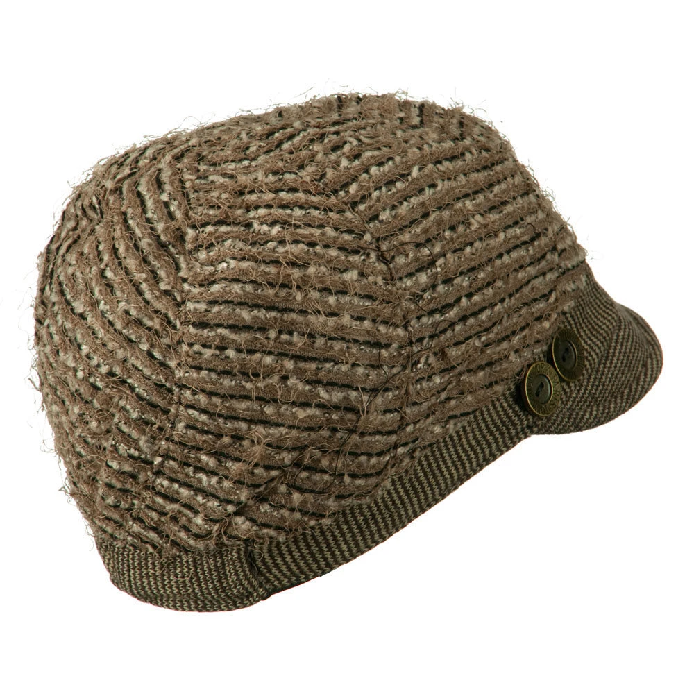 Ladies Corduroy Brim Cabbie Cap - Image 14