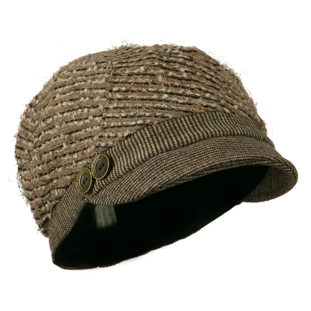Ladies Corduroy Brim Cabbie Cap - Image 12