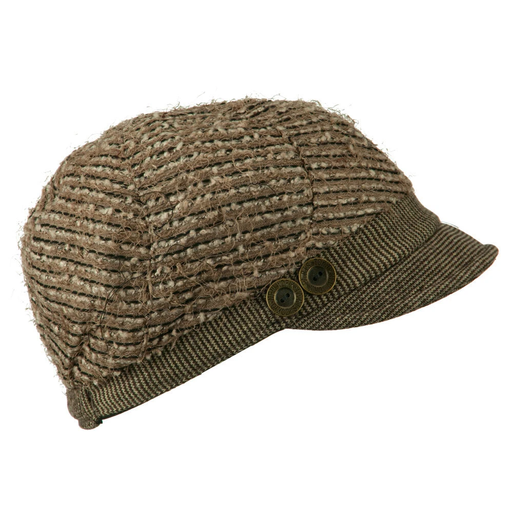 Ladies Corduroy Brim Cabbie Cap - Image 13