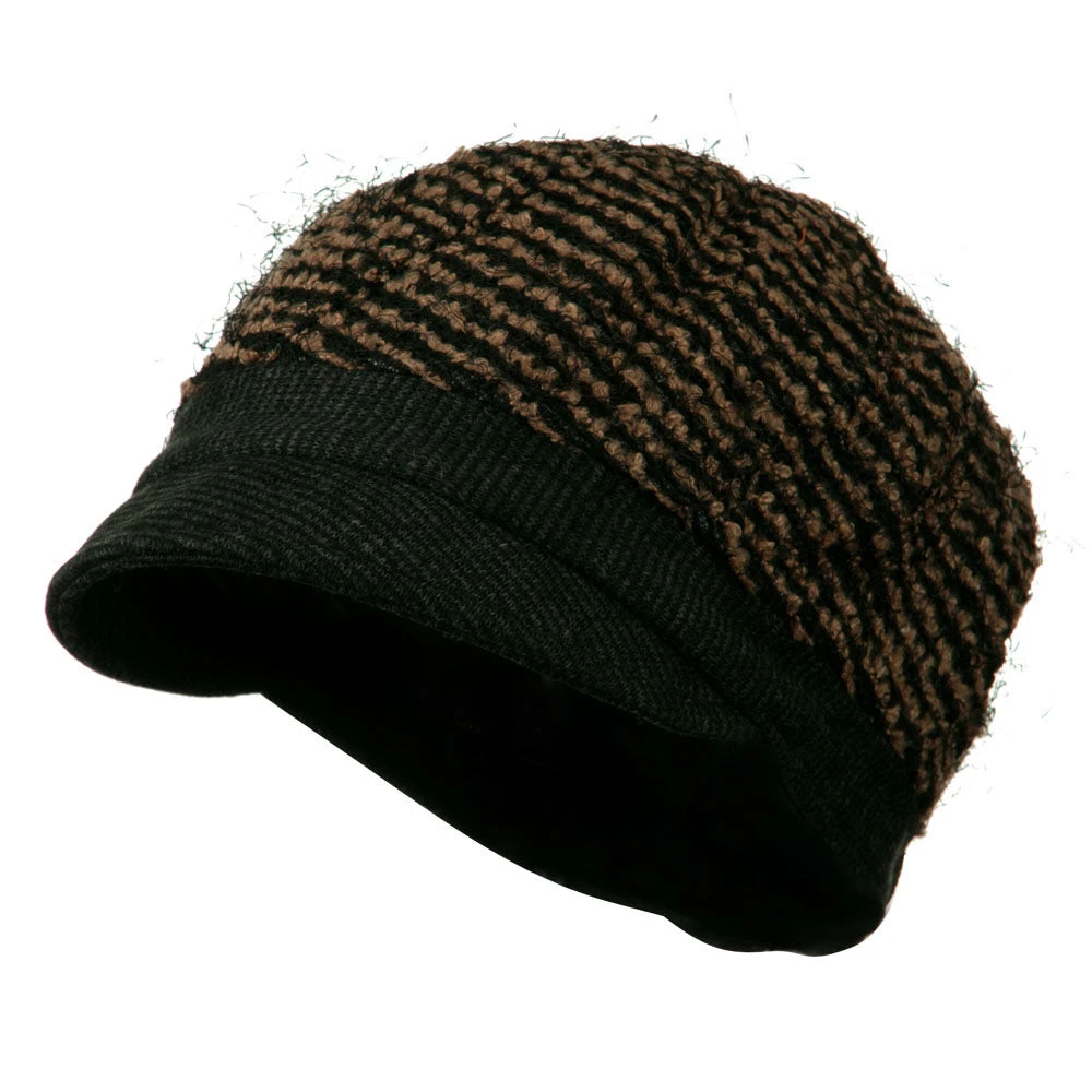 Ladies Corduroy Brim Cabbie Cap
