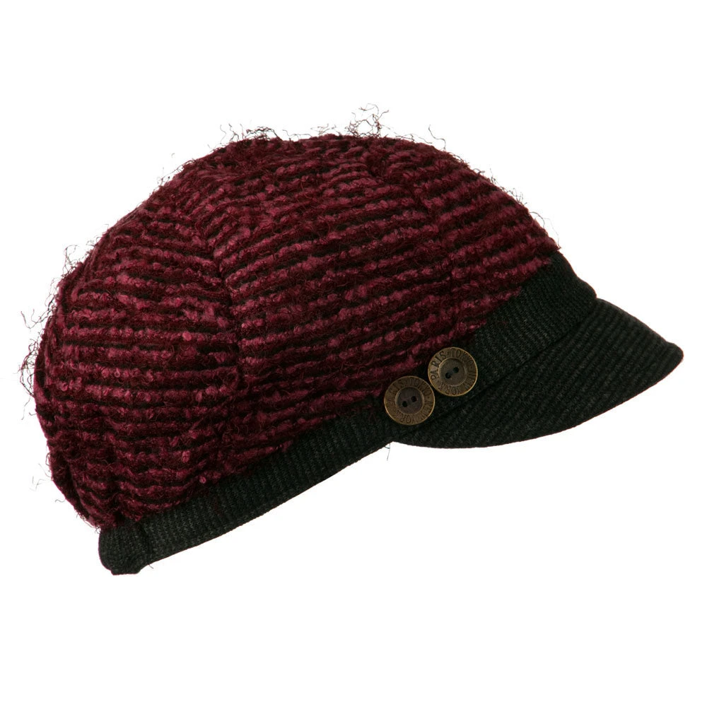 Ladies Corduroy Brim Cabbie Cap - Image 10