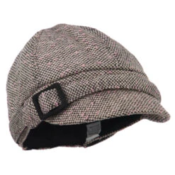 Muffy Square Buckle Cabbie Cap