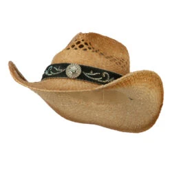 Cowboy Hat With Cowhide Band