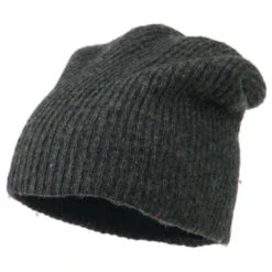 Wool Color Speckled Long Beanie