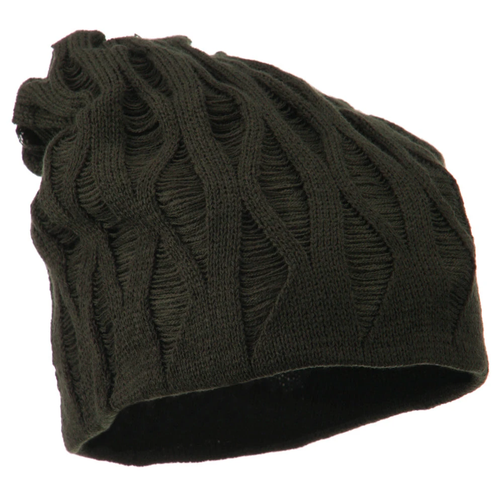 Deep Crown Distressed Reversible Beanie - Image 4