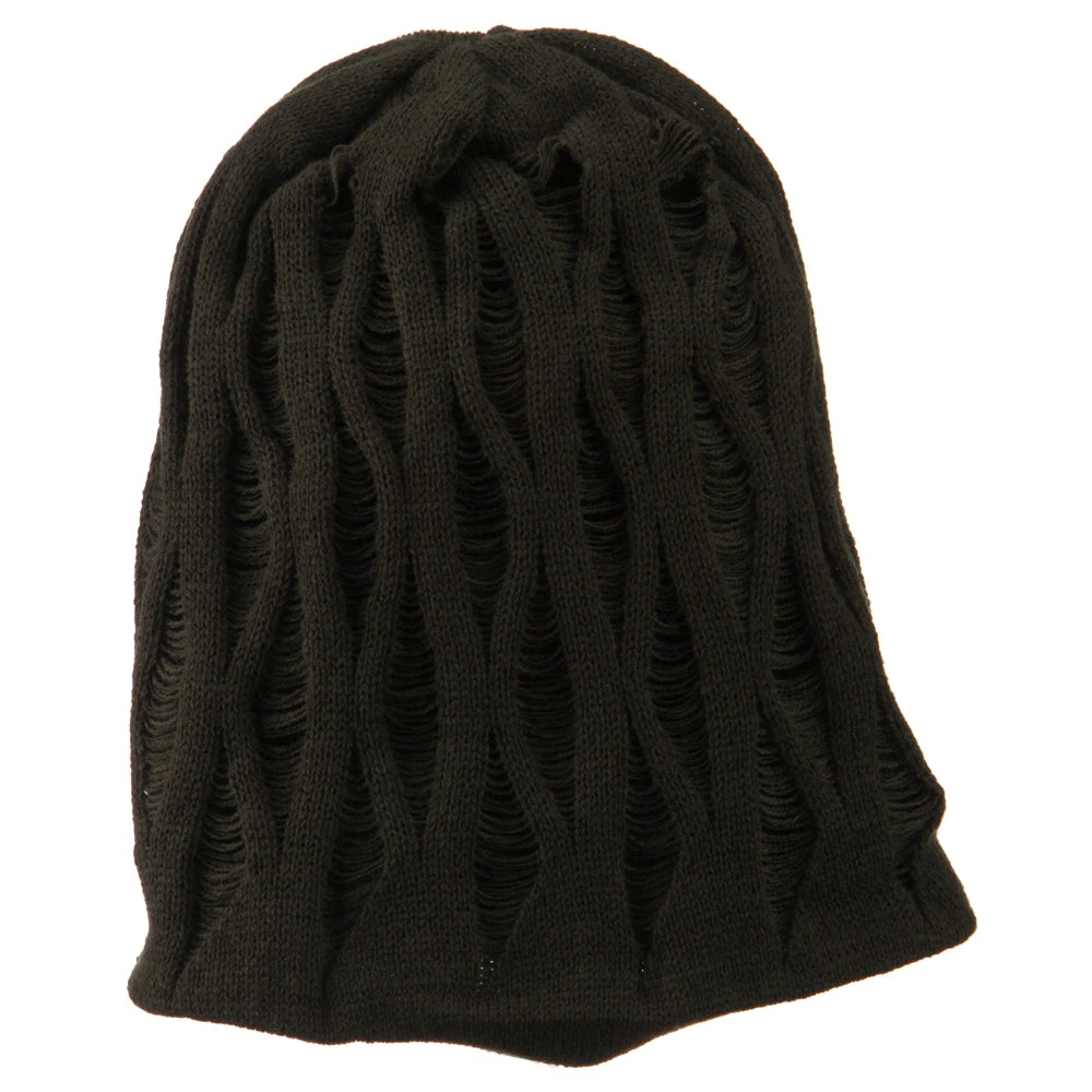 Deep Crown Distressed Reversible Beanie - Image 5