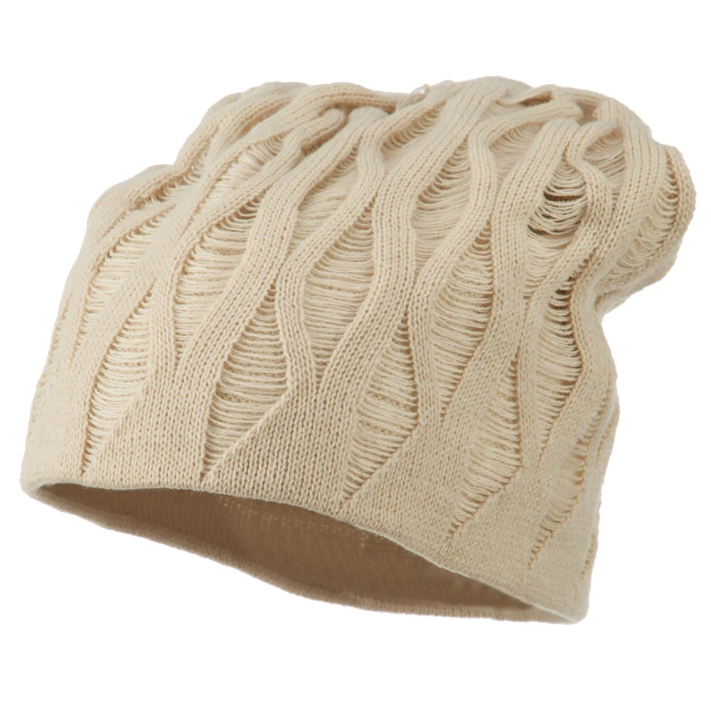 Deep Crown Distressed Reversible Beanie - Image 11
