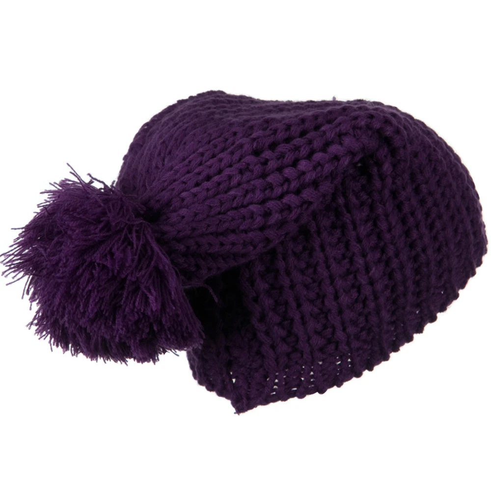 Fall Back Pom Pom Knit Hat - Image 10