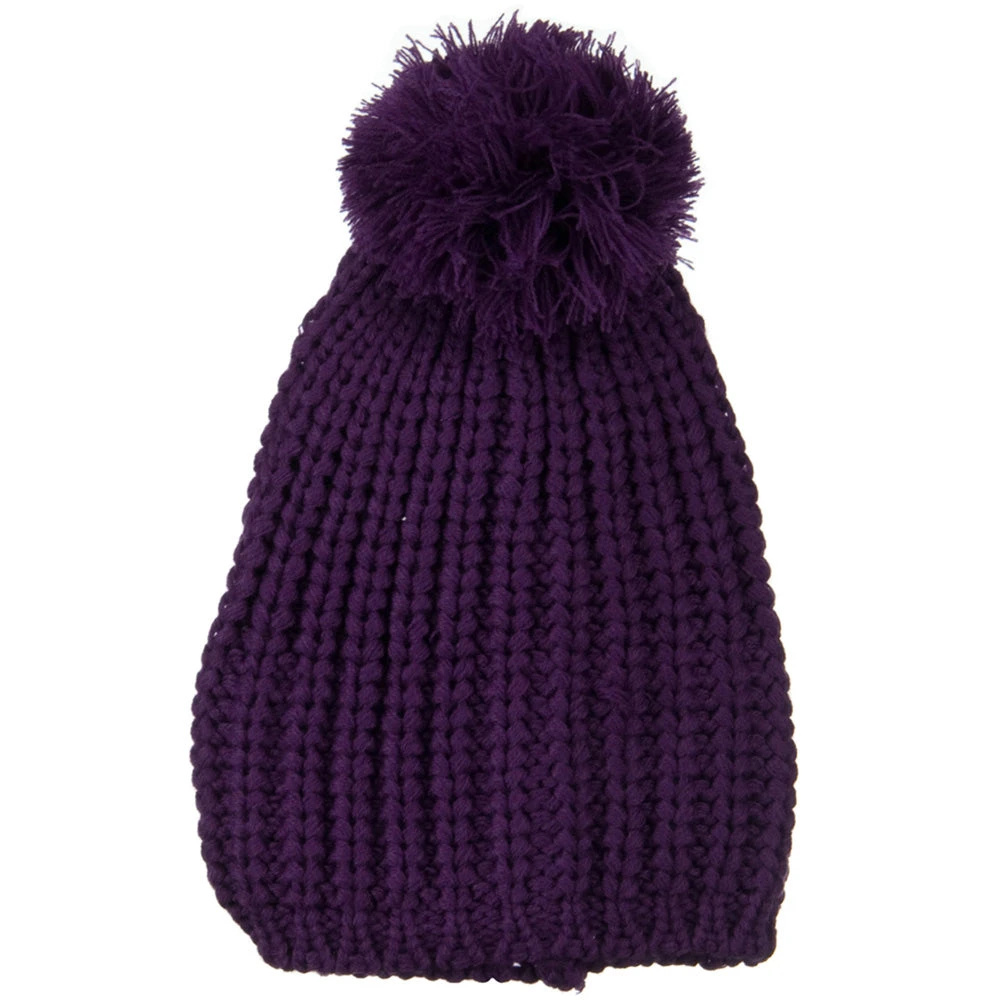 Fall Back Pom Pom Knit Hat - Image 9
