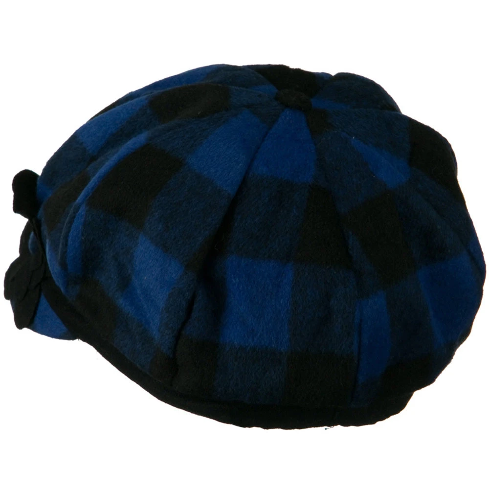 Flower Short Brim Newsboy Hat - Image 10