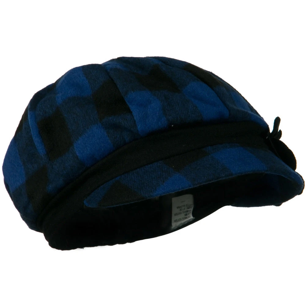 Flower Short Brim Newsboy Hat - Image 7