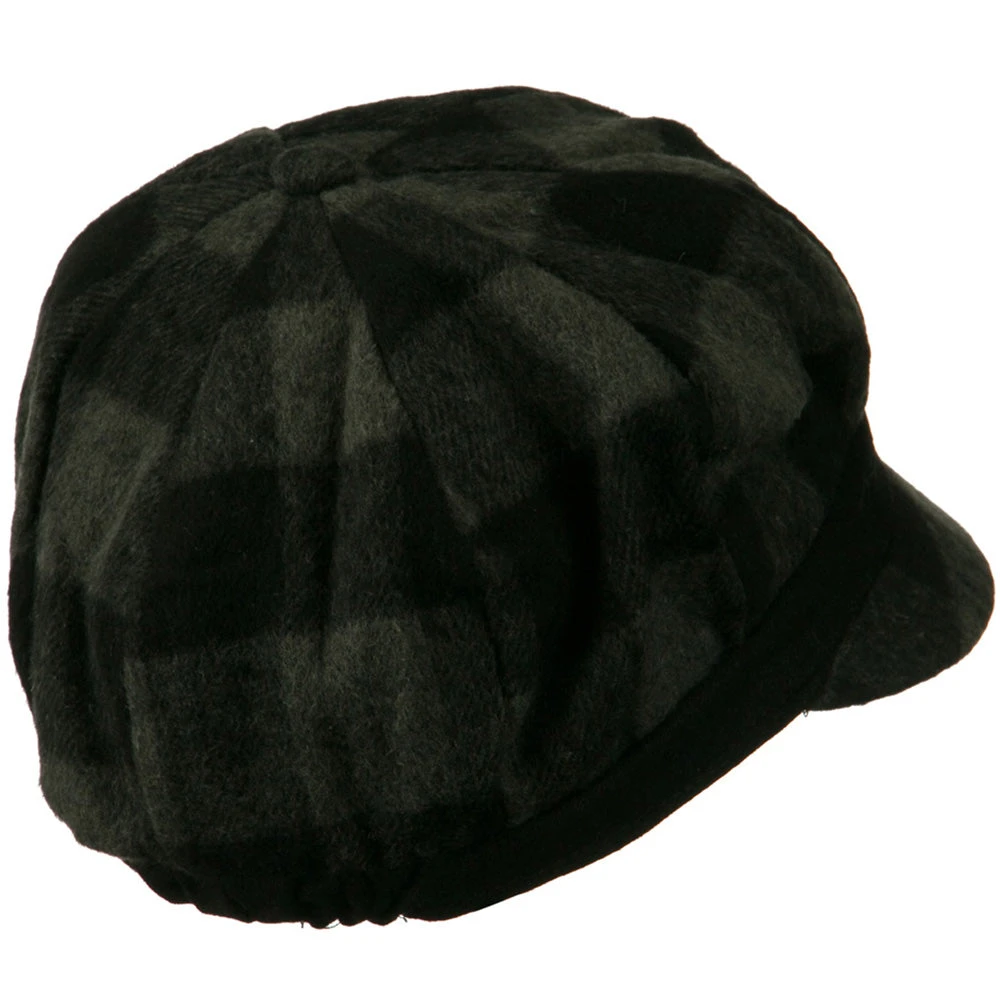 Flower Short Brim Newsboy Hat - Image 3