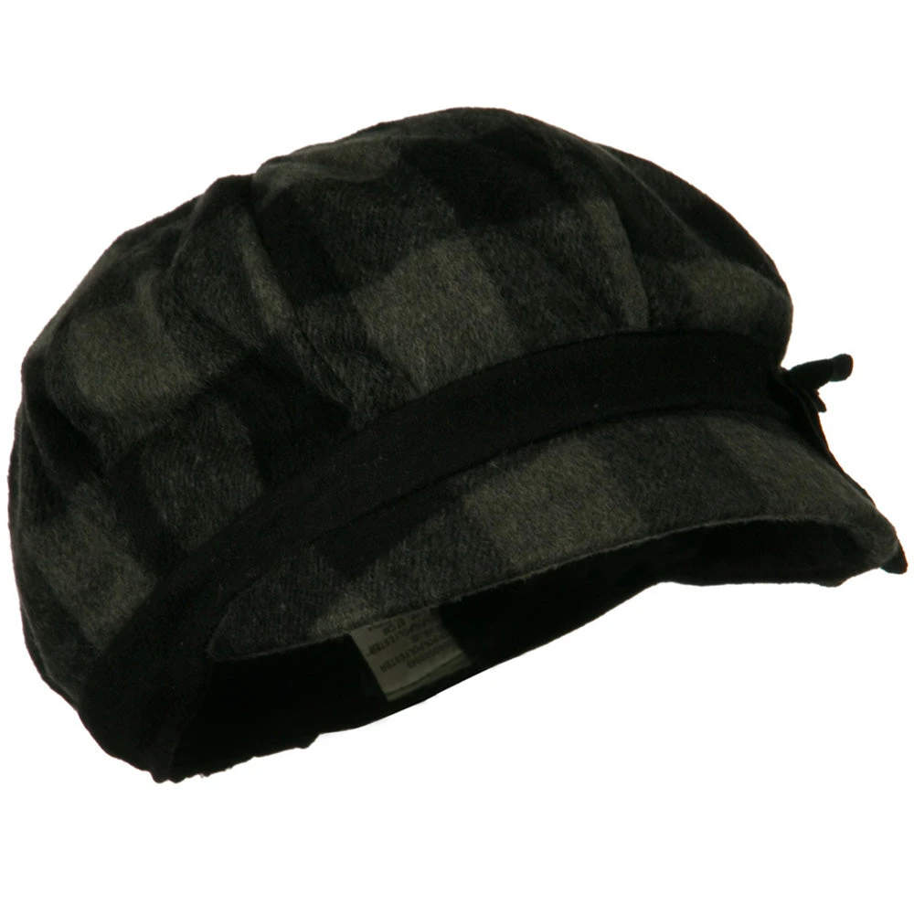 Flower Short Brim Newsboy Hat - Image 5
