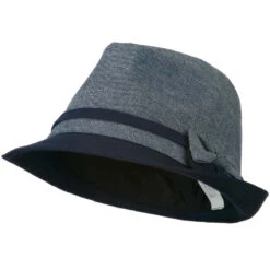 Girl's Fedora With Two Bow Accent