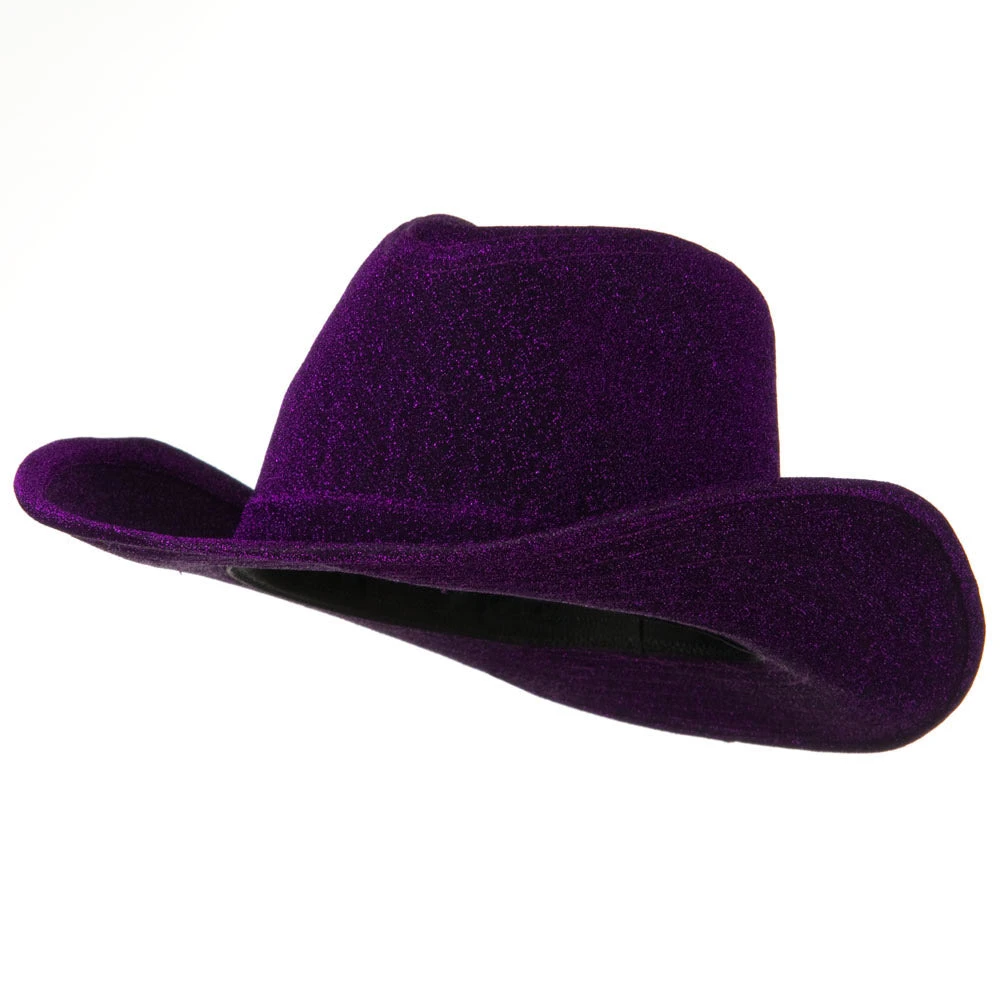 Polyester Glitter Cowboy Hat - Image 6