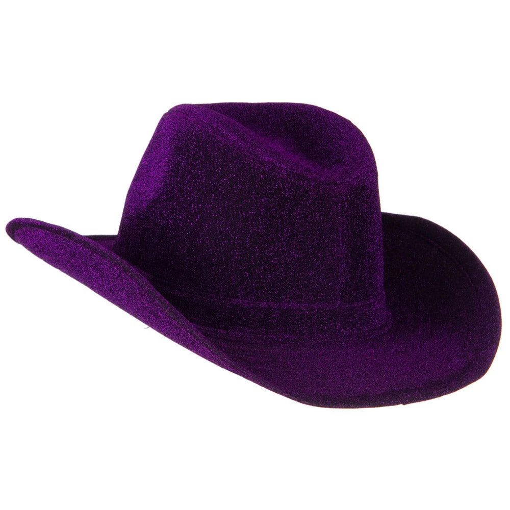 Polyester Glitter Cowboy Hat - Image 8
