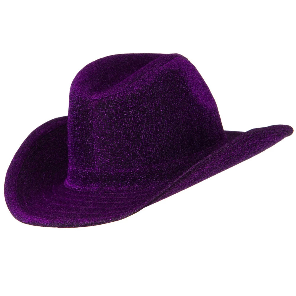Polyester Glitter Cowboy Hat - Image 7