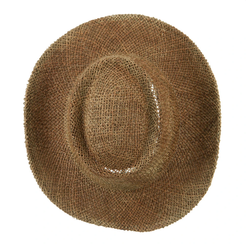 Outdoor Sea Grass Straw Gambler Hat - Image 5
