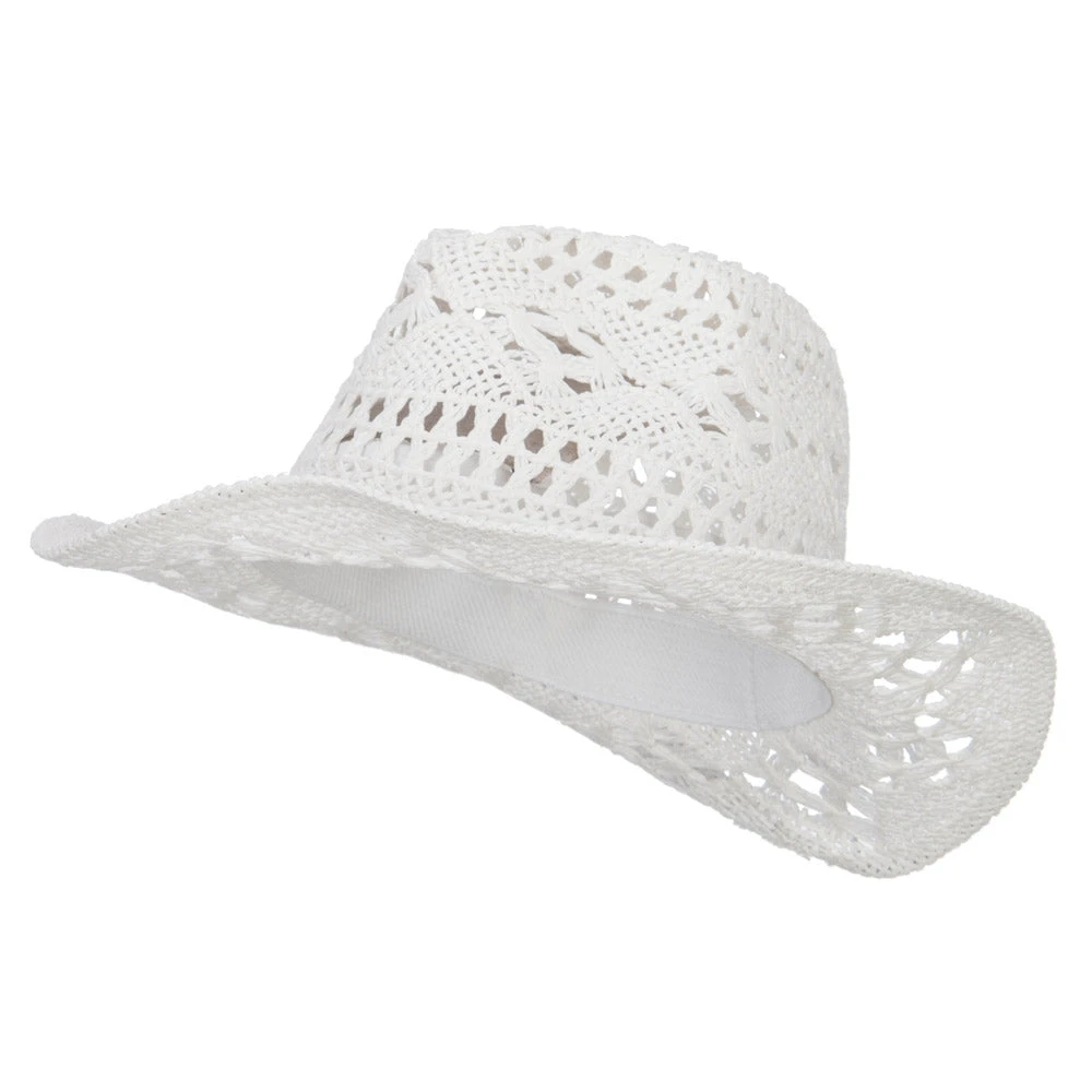 Girl's Paper Braid Cowboy Hat