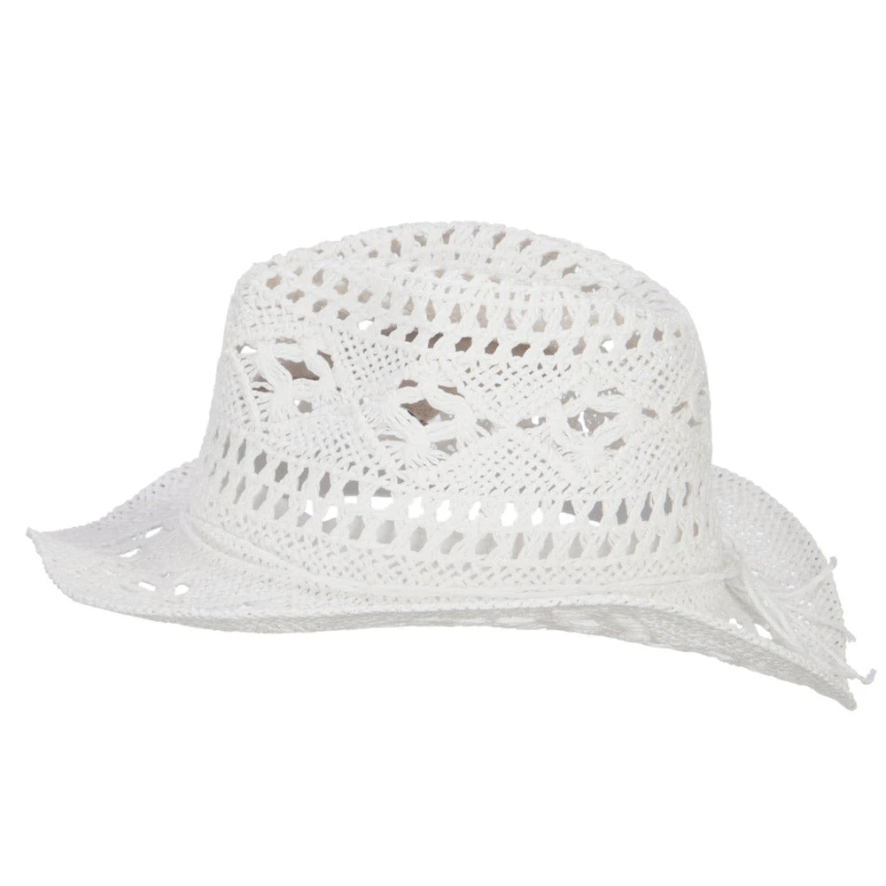 Girl's Paper Braid Cowboy Hat - Image 5