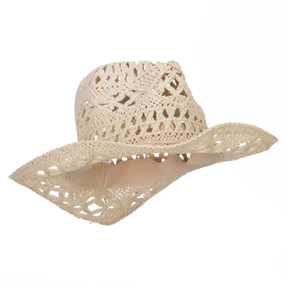Girl's Paper Braid Cowboy Hat - Image 9