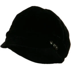 Gaby Velvet Newsboy Hat