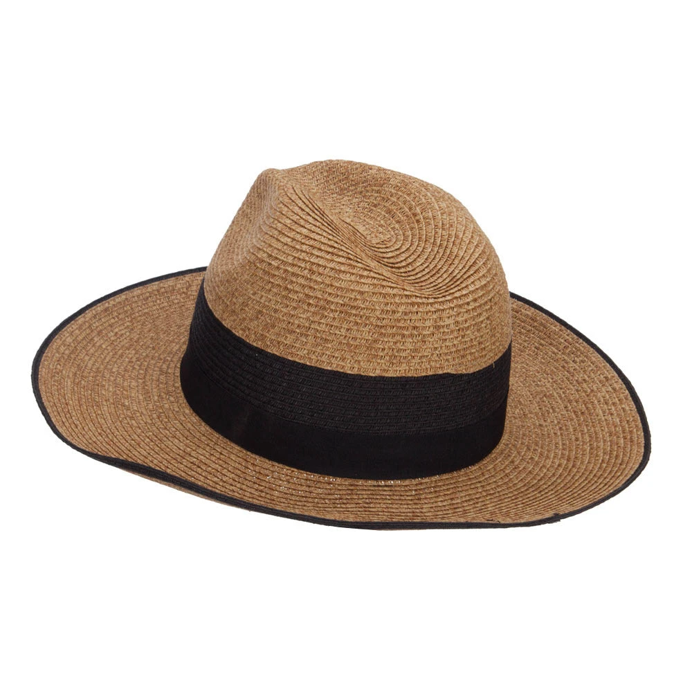 Wide Brim Paper Braid Panama Hat - Image 2