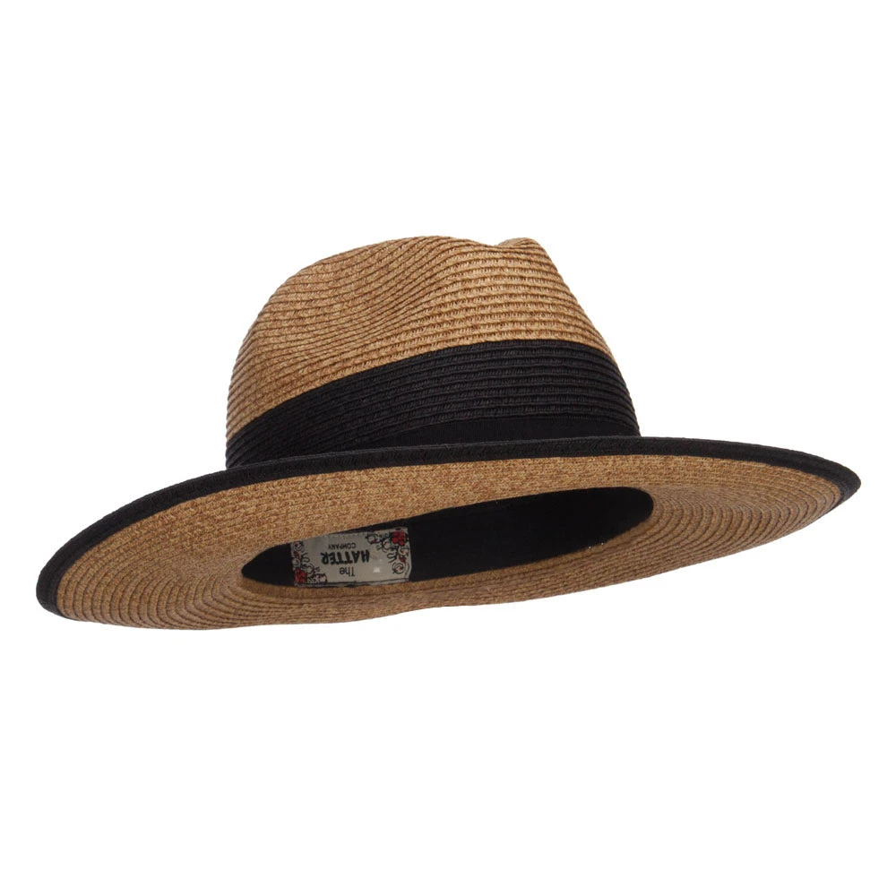 Wide Brim Paper Braid Panama Hat - Image 4