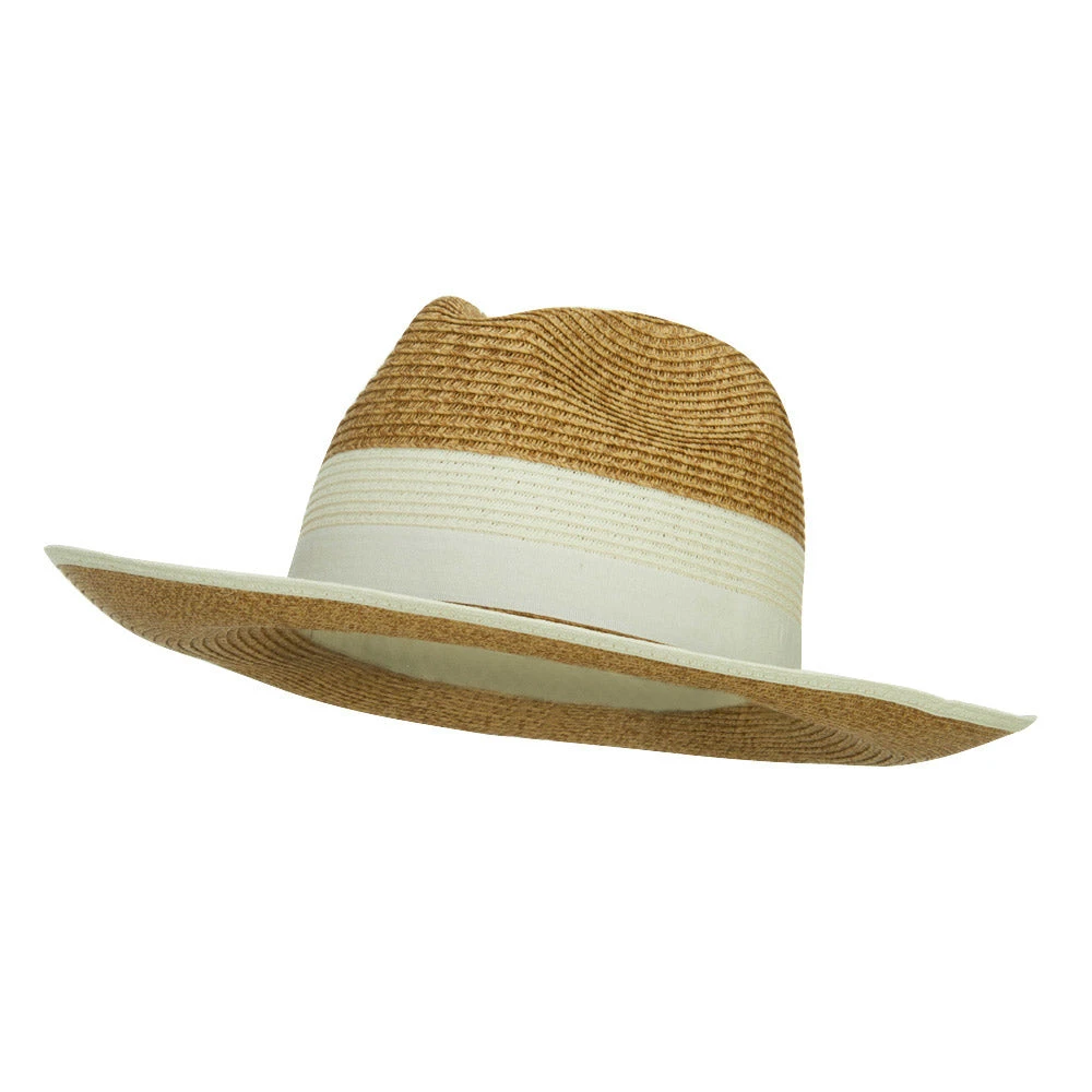 Wide Brim Paper Braid Panama Hat - Image 6