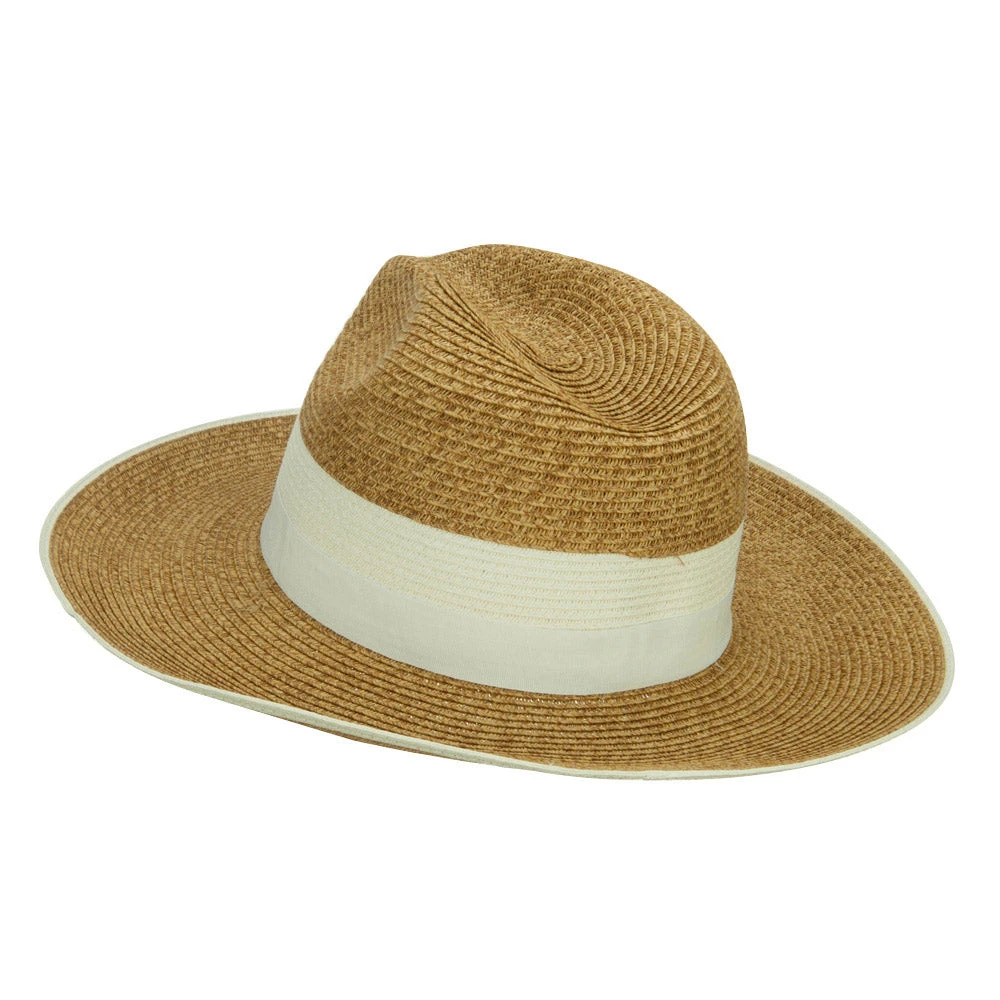 Wide Brim Paper Braid Panama Hat - Image 7