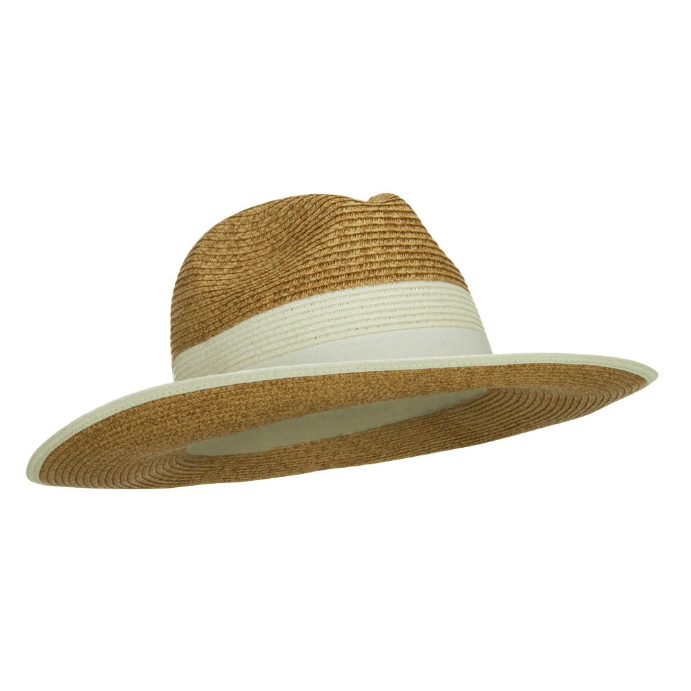 Wide Brim Paper Braid Panama Hat - Image 9