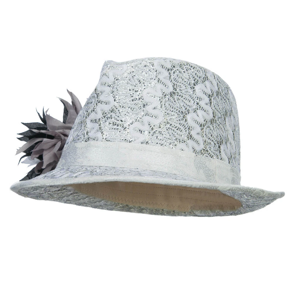 Polyester Lurex Fedora Hat - Image 4