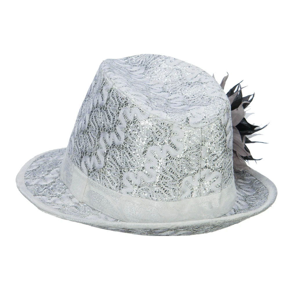 Polyester Lurex Fedora Hat - Image 2
