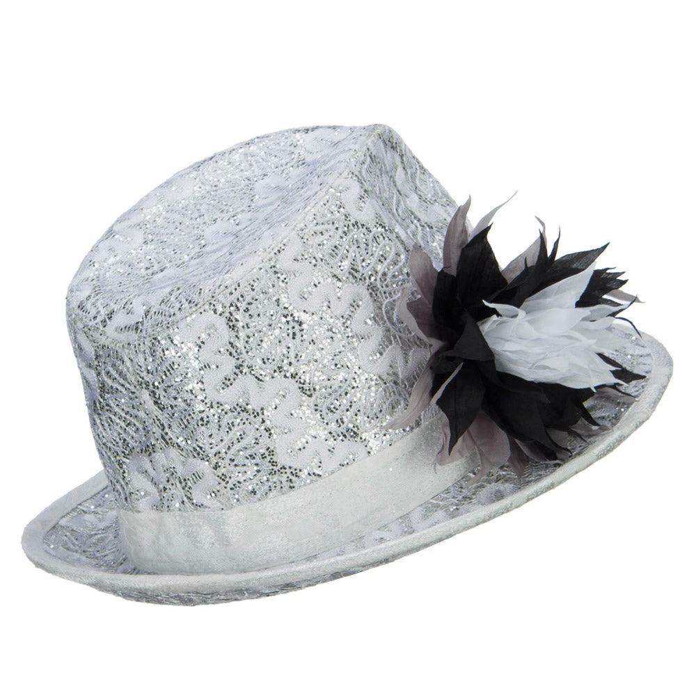 Polyester Lurex Fedora Hat - Image 3