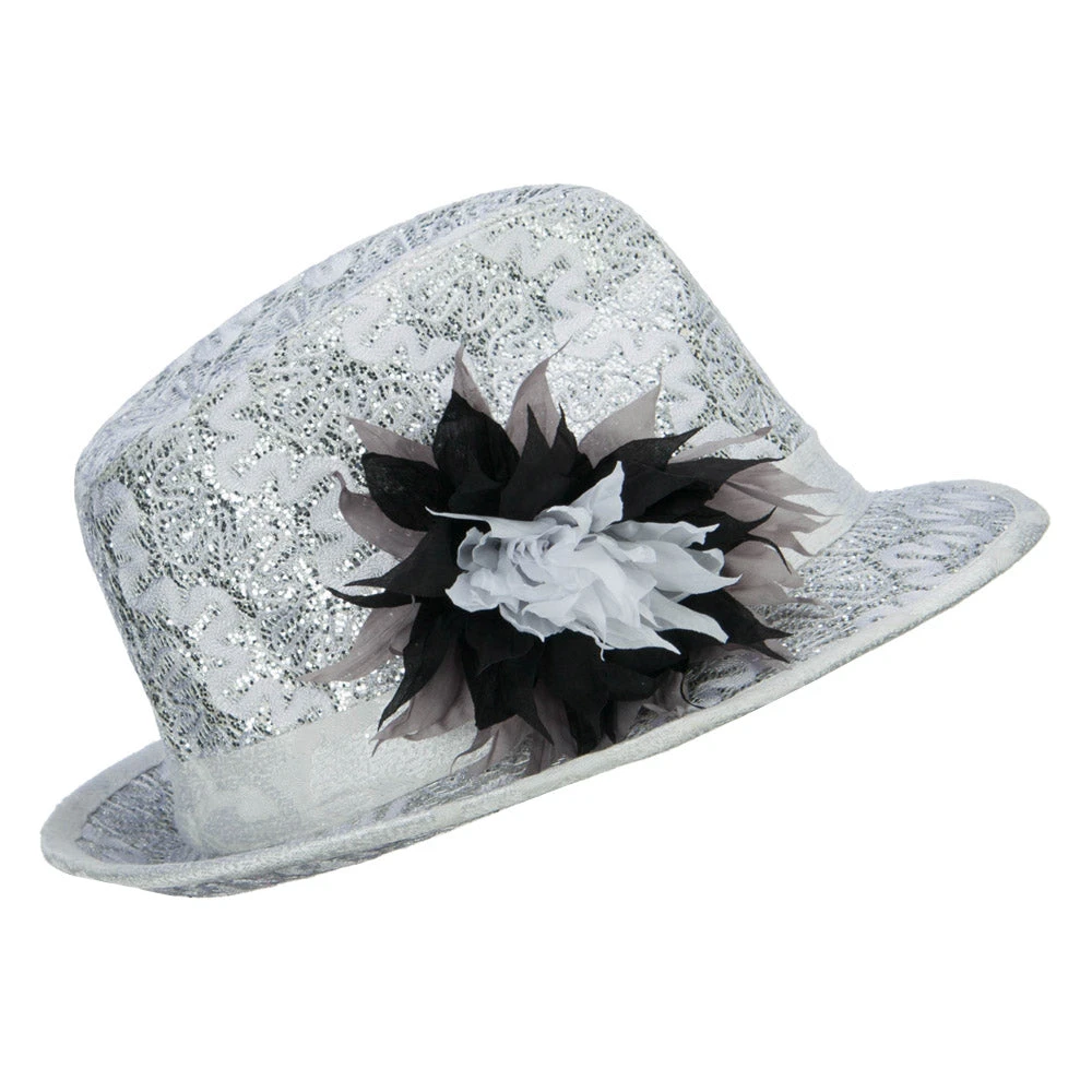 Polyester Lurex Fedora Hat - Image 5