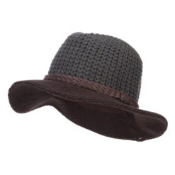 Women's Knit Wide Brim Fedora