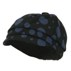 Girl's Polka Dots Elastic Cabby Cap