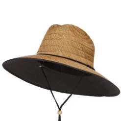 Straw Braid Lifeguard Sun Hat