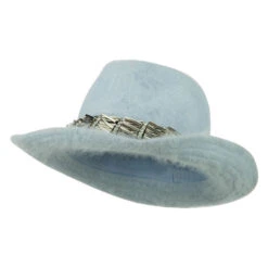 Metal Band Angora Cowboy Hat