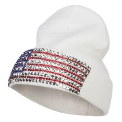 American Flag Stone Beanie