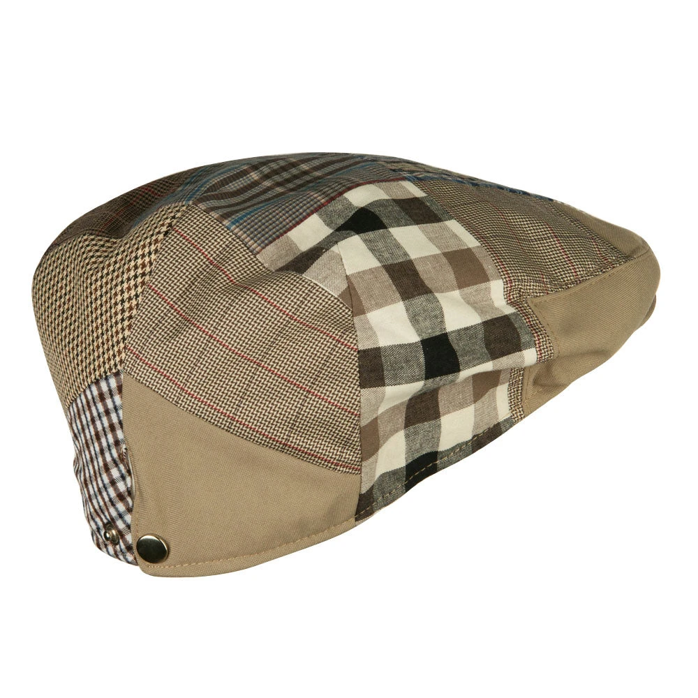 Men's Patchwork Design Ivy Cap - Image 3