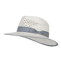 Denim Band Straw Panama Hat